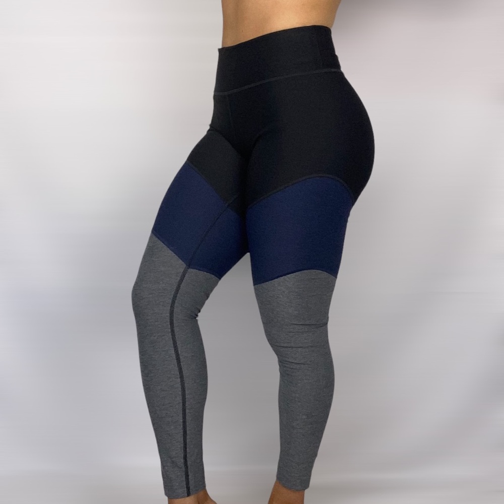 OUTDOOR VOICES Mid Rise Tri Color Spring Legging